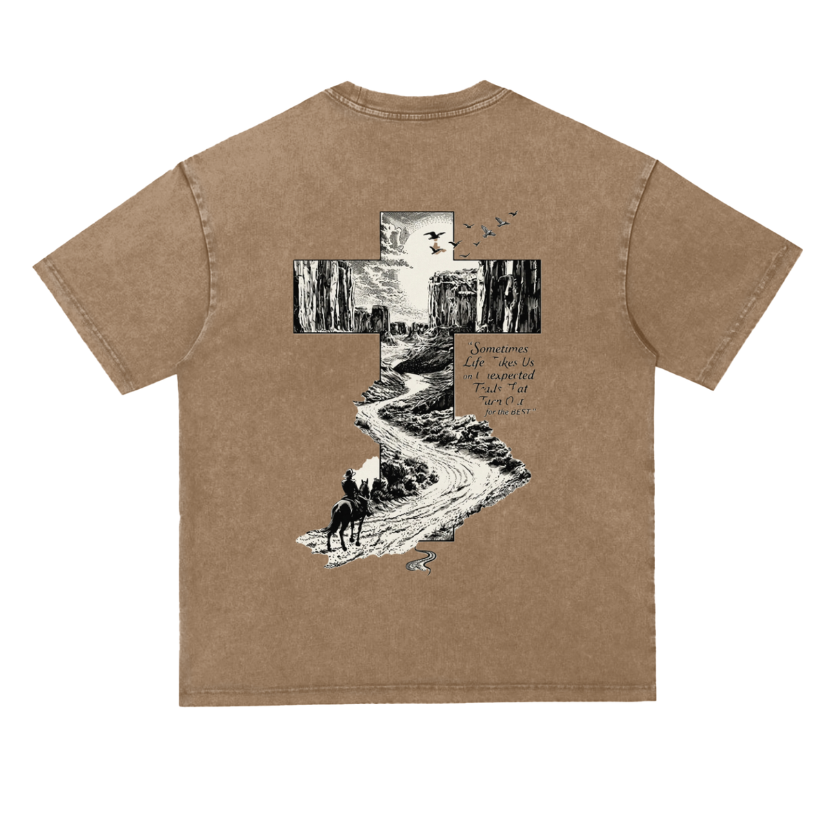 Snow Washed Heavyweight Oversize T-Shirt