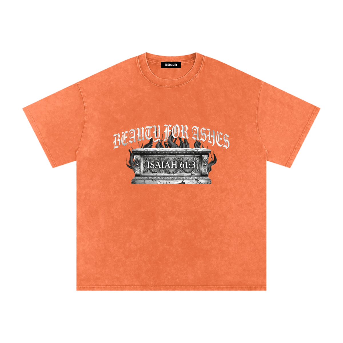 Snow Washed Oversized Cotton T-Shirt