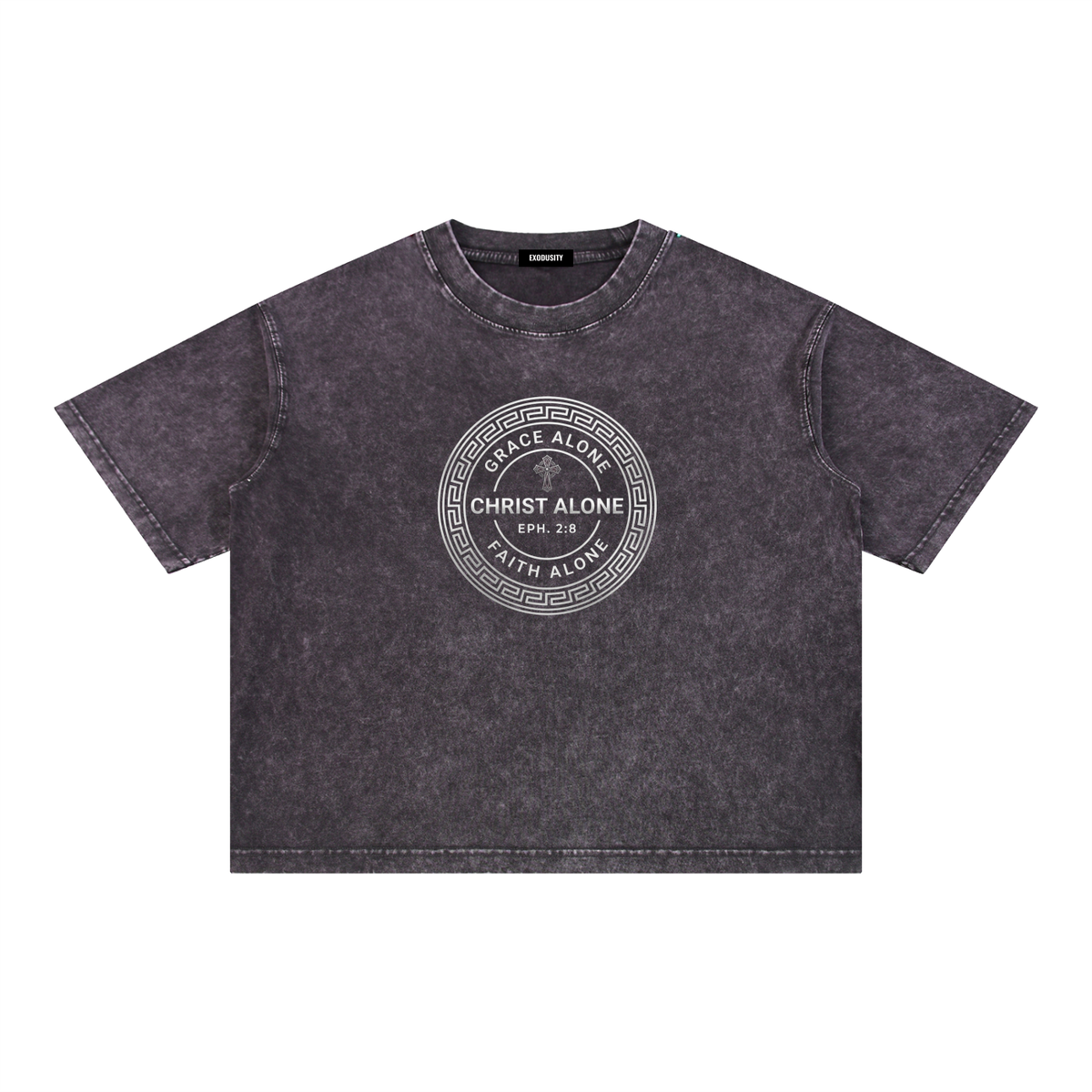 Mineral Wash Boxy Cotton T-Shirt