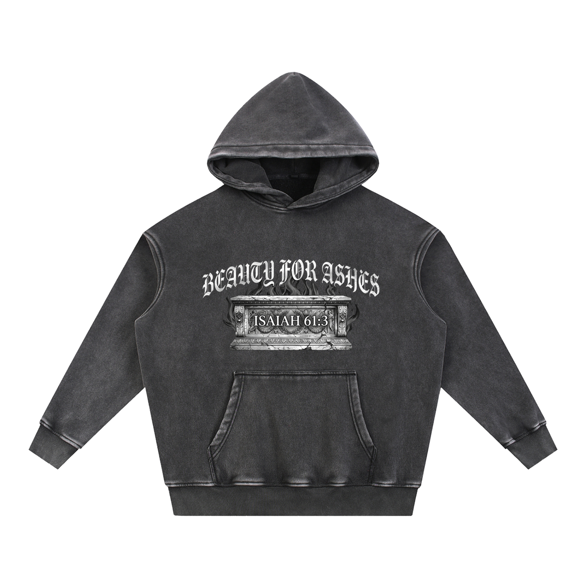 Snow Wash Fleece Oversize Hoodie