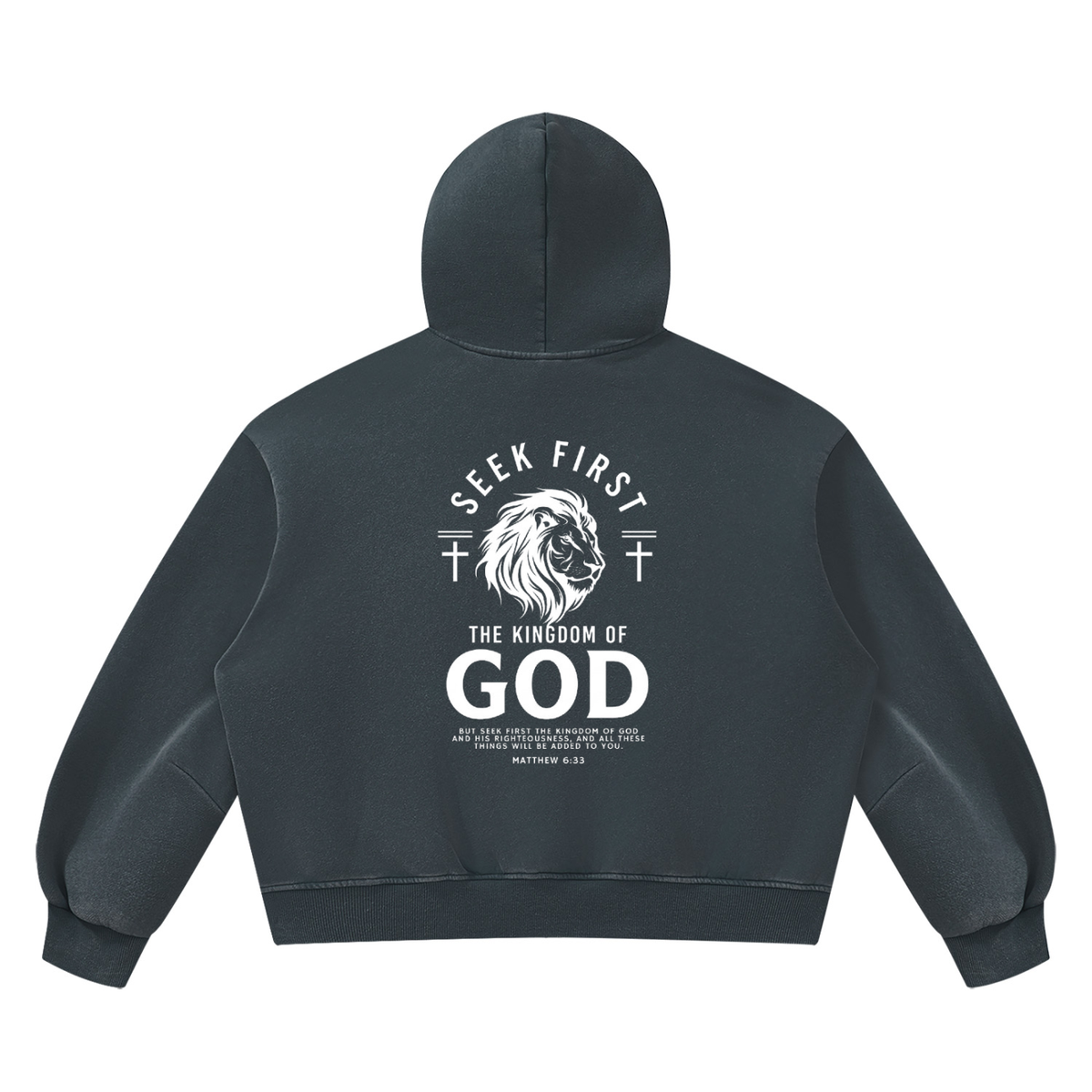 Unisex Vintage Wash Boxy Fleece Hoodie