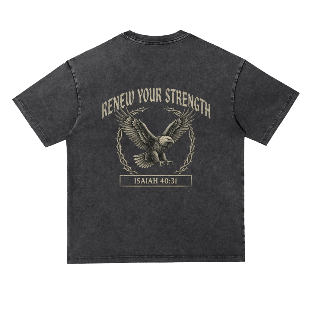 Snow Washed Heavyweight Oversize T-Shirt
