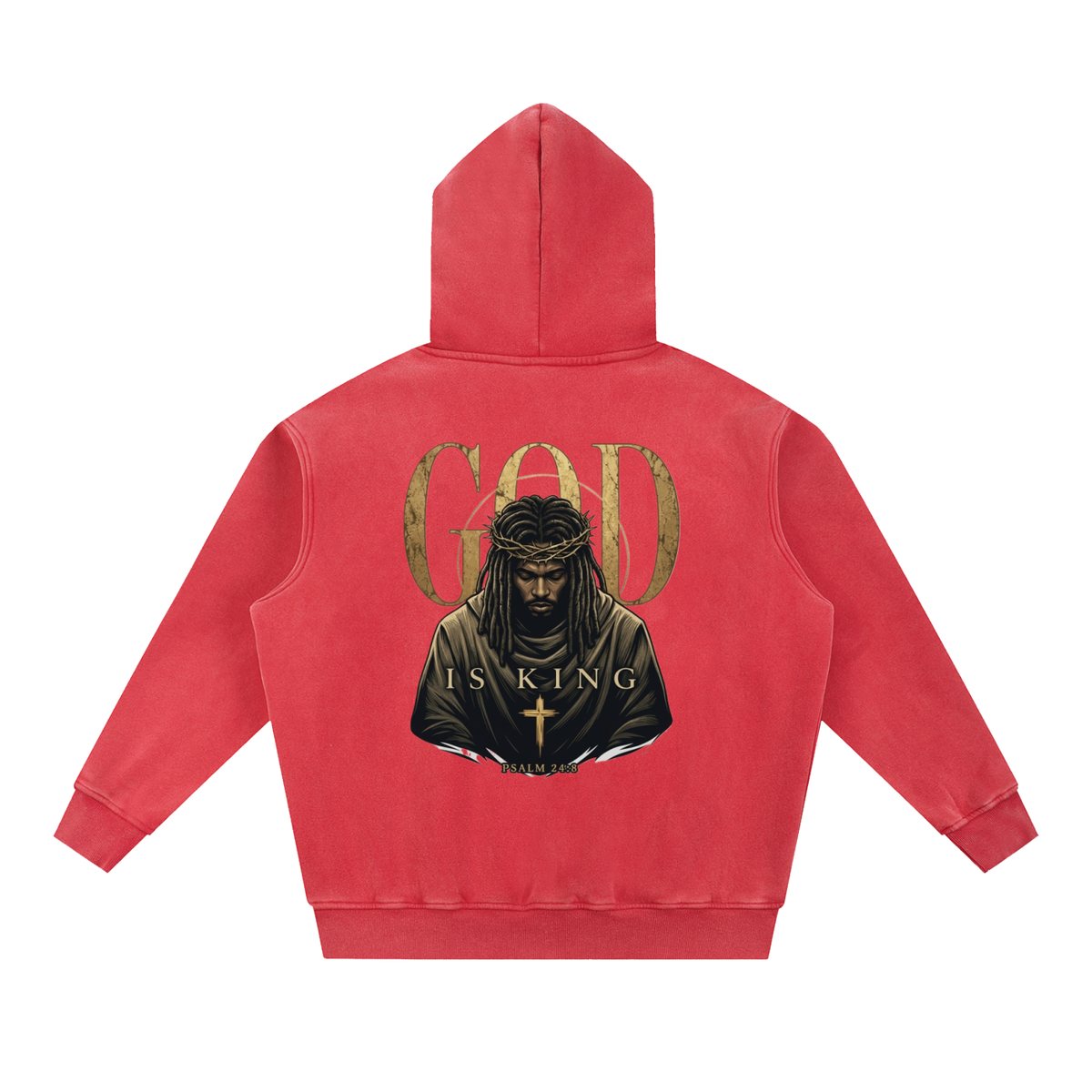 Snow Wash Fleece Oversize Hoodie