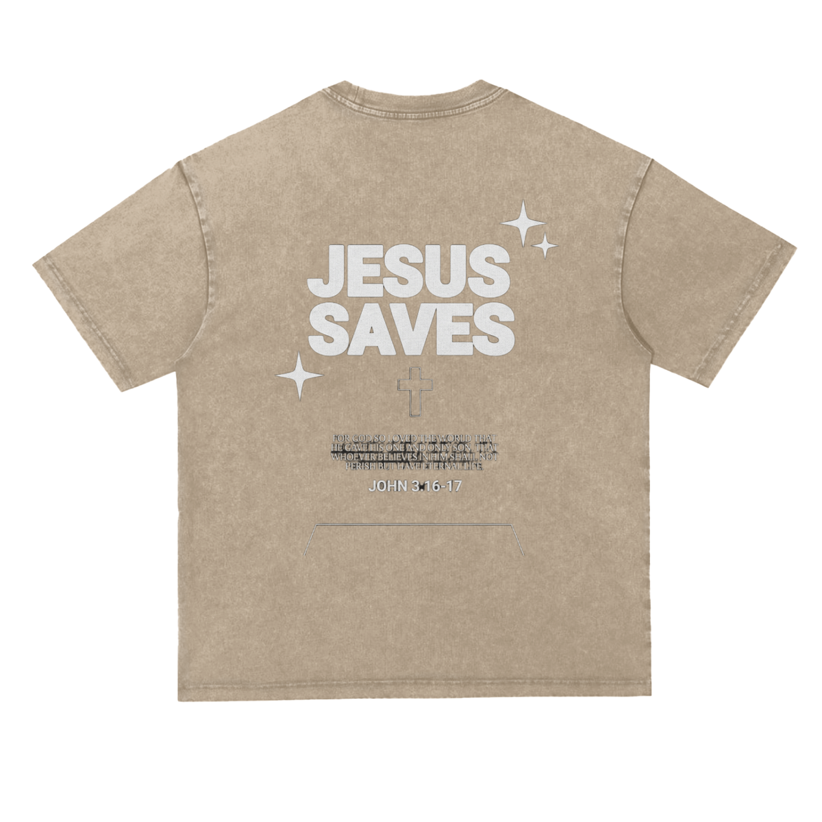 Snow Washed Heavyweight Oversize T-Shirt