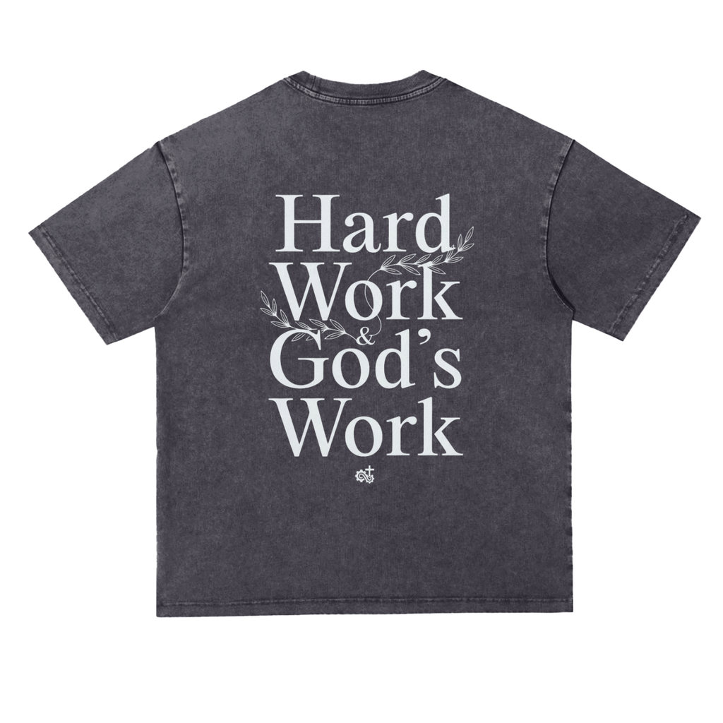 Snow Washed Heavyweight Oversize T-Shirt