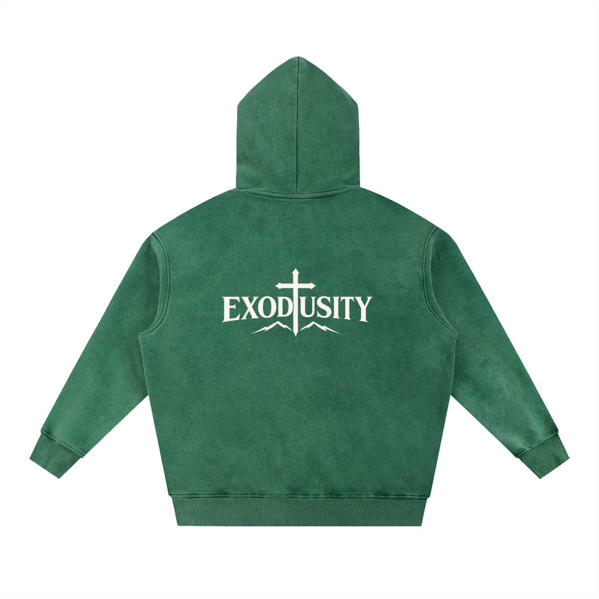 Snow Wash Fleece Oversize Hoodie