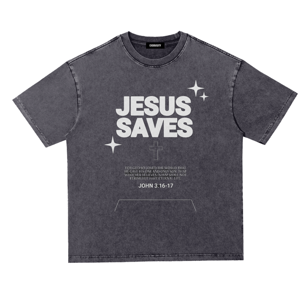 Snow Washed Heavyweight Oversize T-Shirt