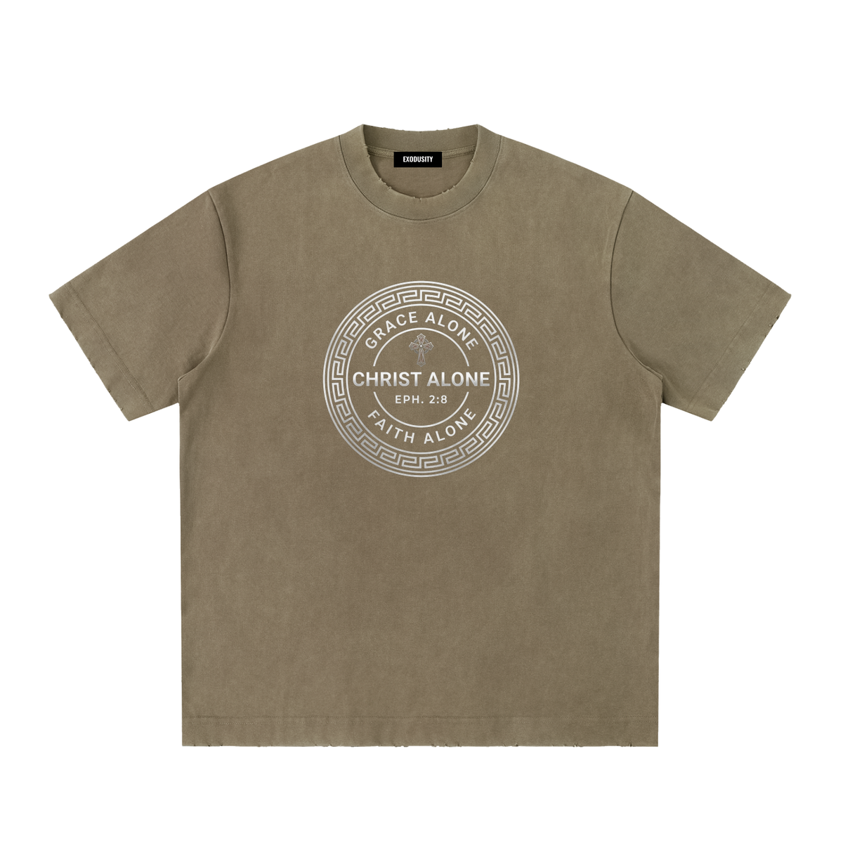 Heavyweight Vintage Washed Frayed T-Shirt