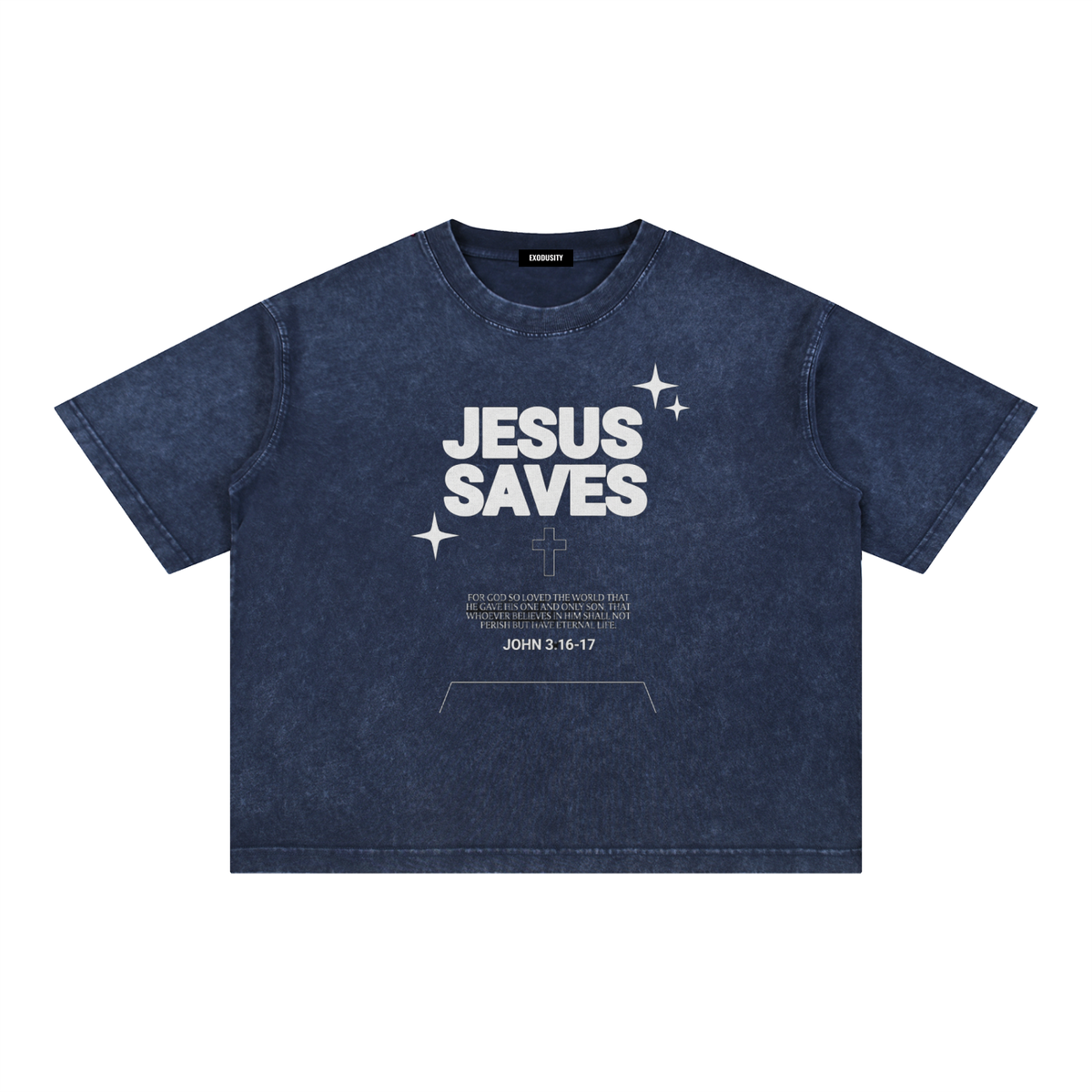 Mineral Wash Boxy Cotton T-Shirt