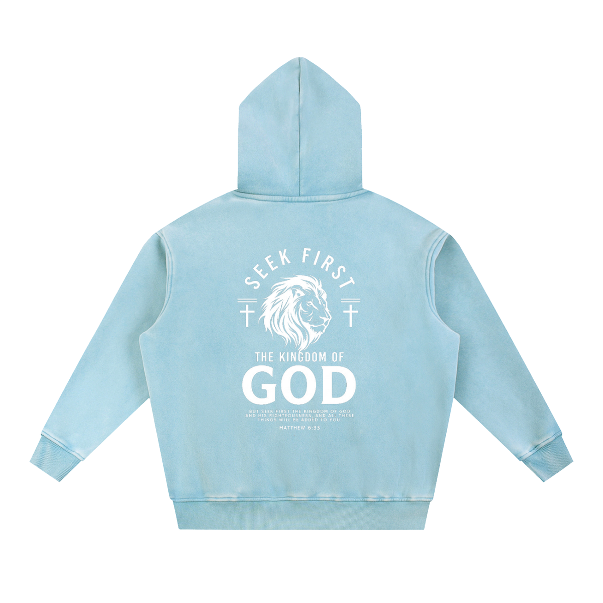 Snow Wash Fleece Oversize Hoodie