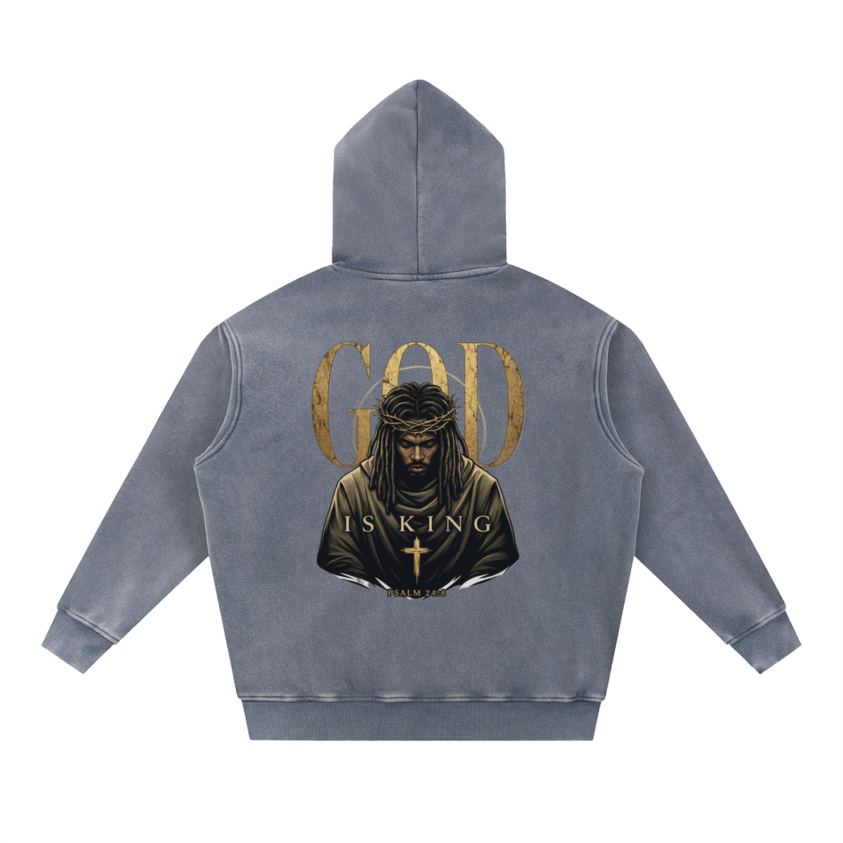 Snow Wash Fleece Oversize Hoodie