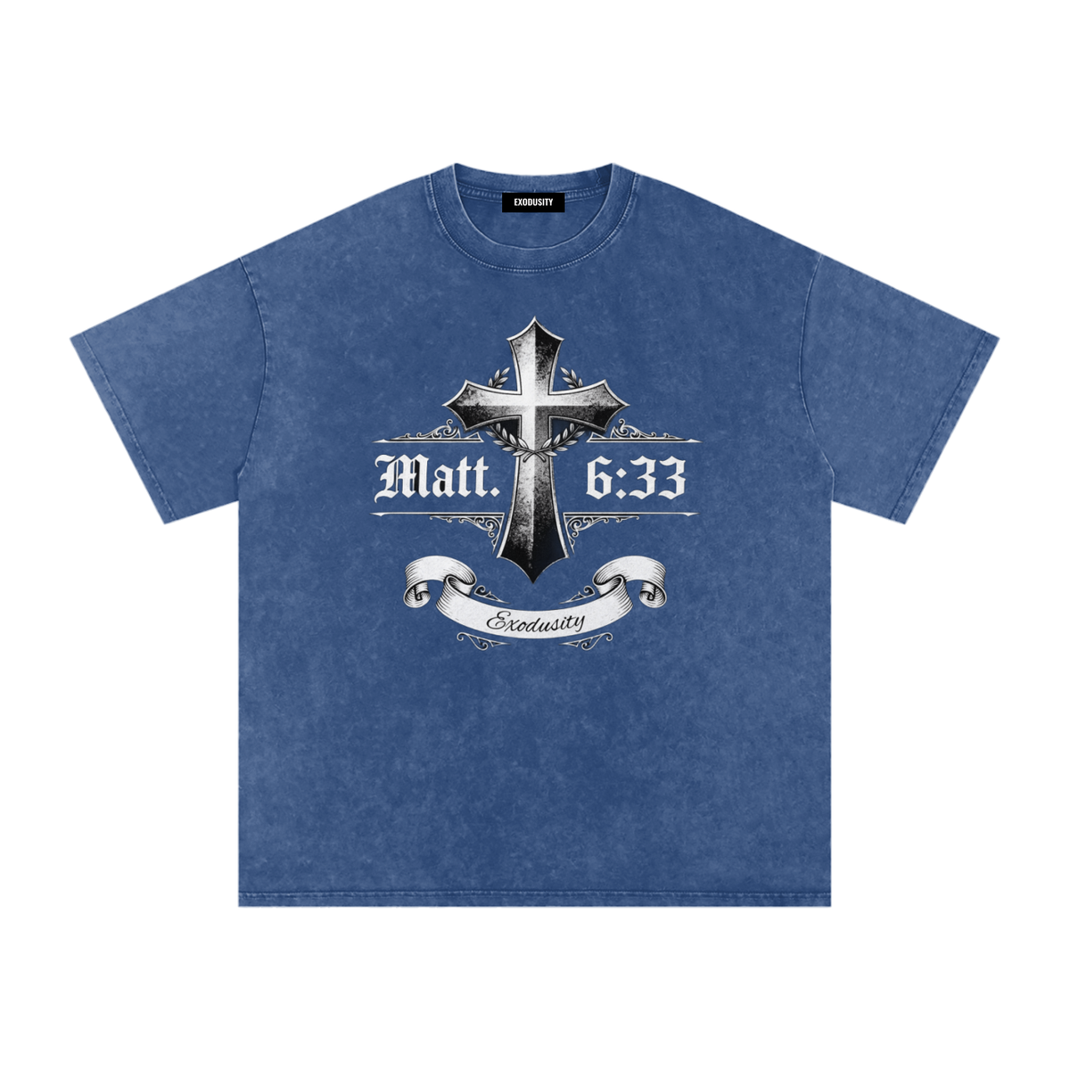 Snow Washed Oversized Cotton T-Shirt