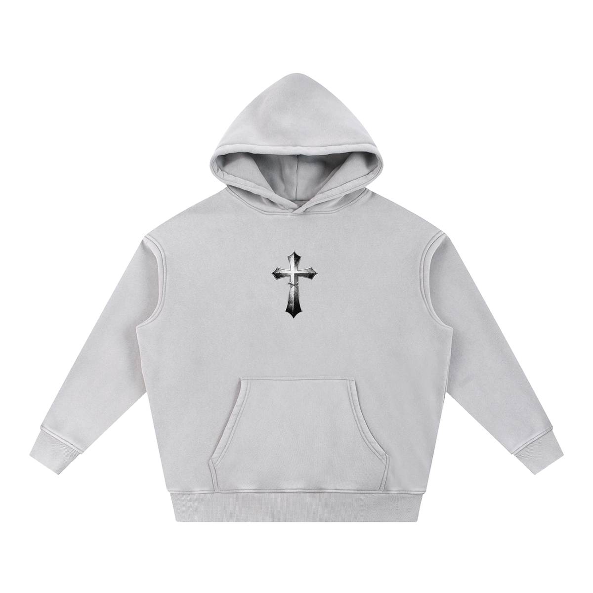 Snow Wash Fleece Oversize Hoodie