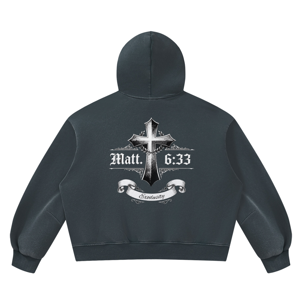 Unisex Vintage Wash Boxy Fleece Hoodie