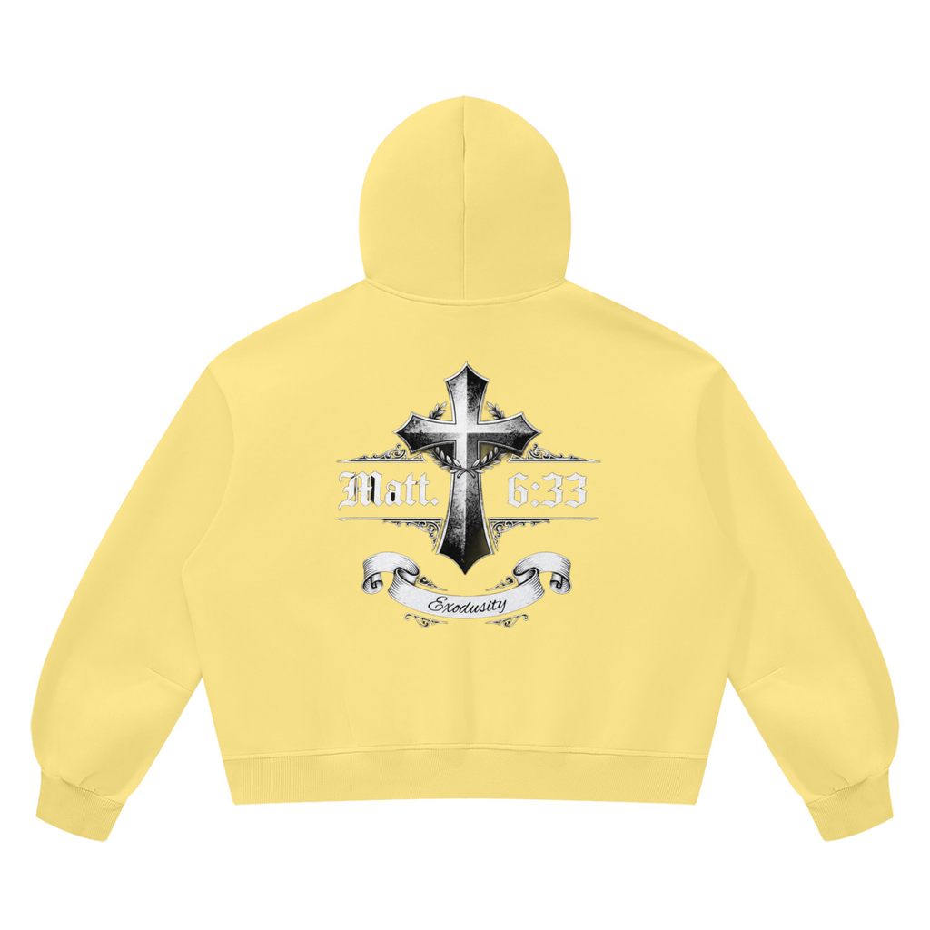 Unisex Vintage Wash Boxy Fleece Hoodie