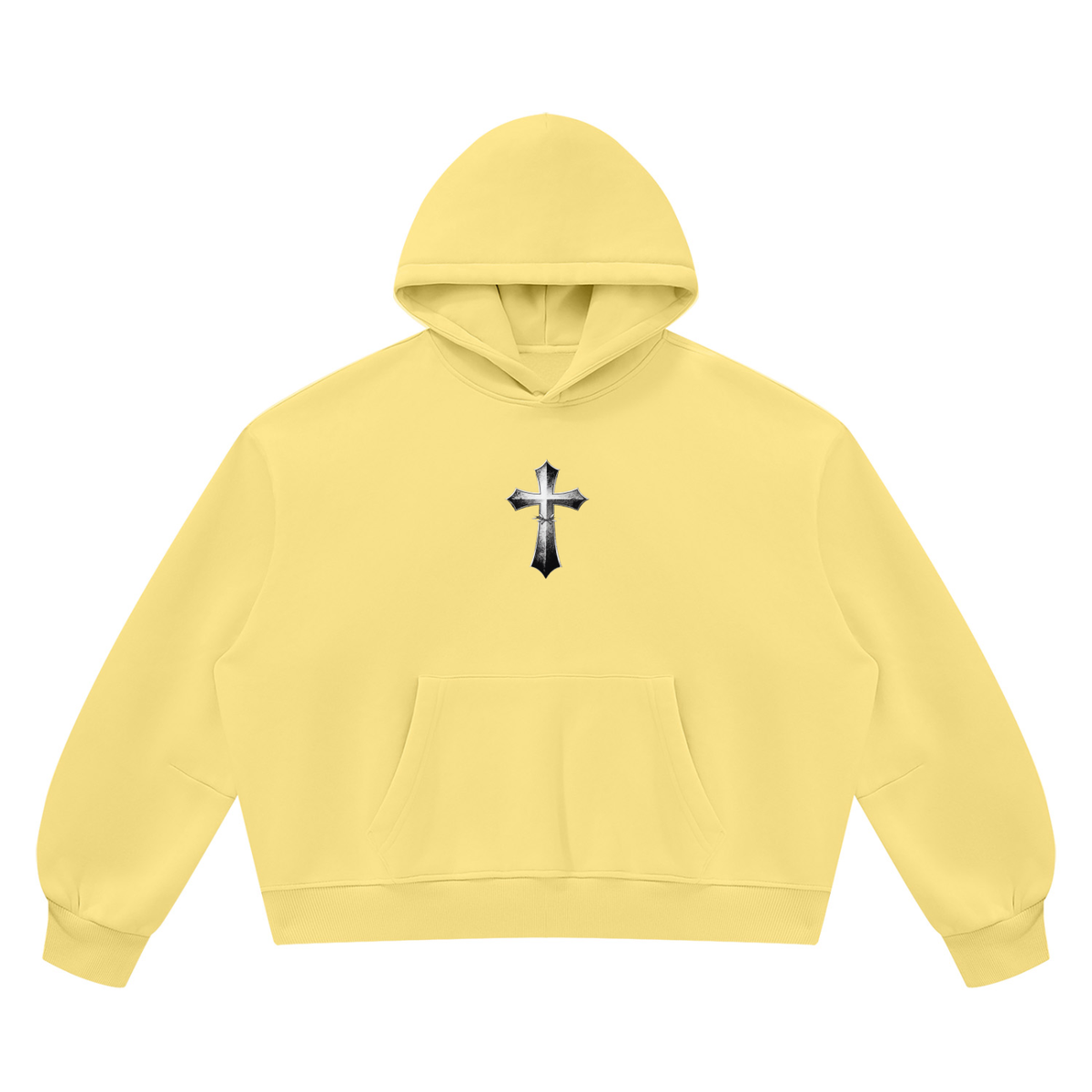 Unisex Vintage Wash Boxy Fleece Hoodie
