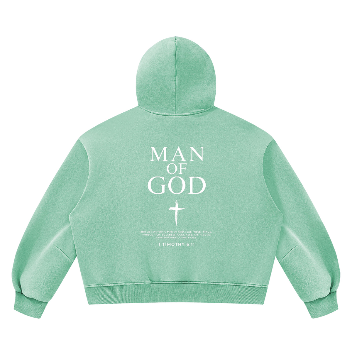 Unisex Vintage Wash Boxy Fleece Hoodie
