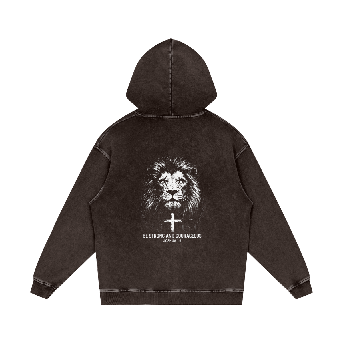 Snow Washed Loose Cotton Hoodie