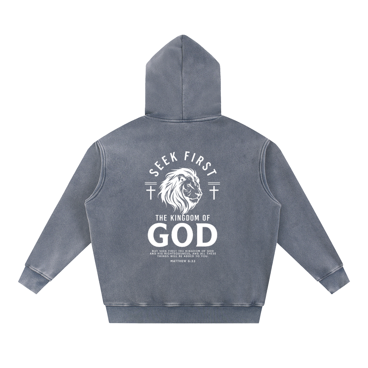 Snow Wash Fleece Oversize Hoodie