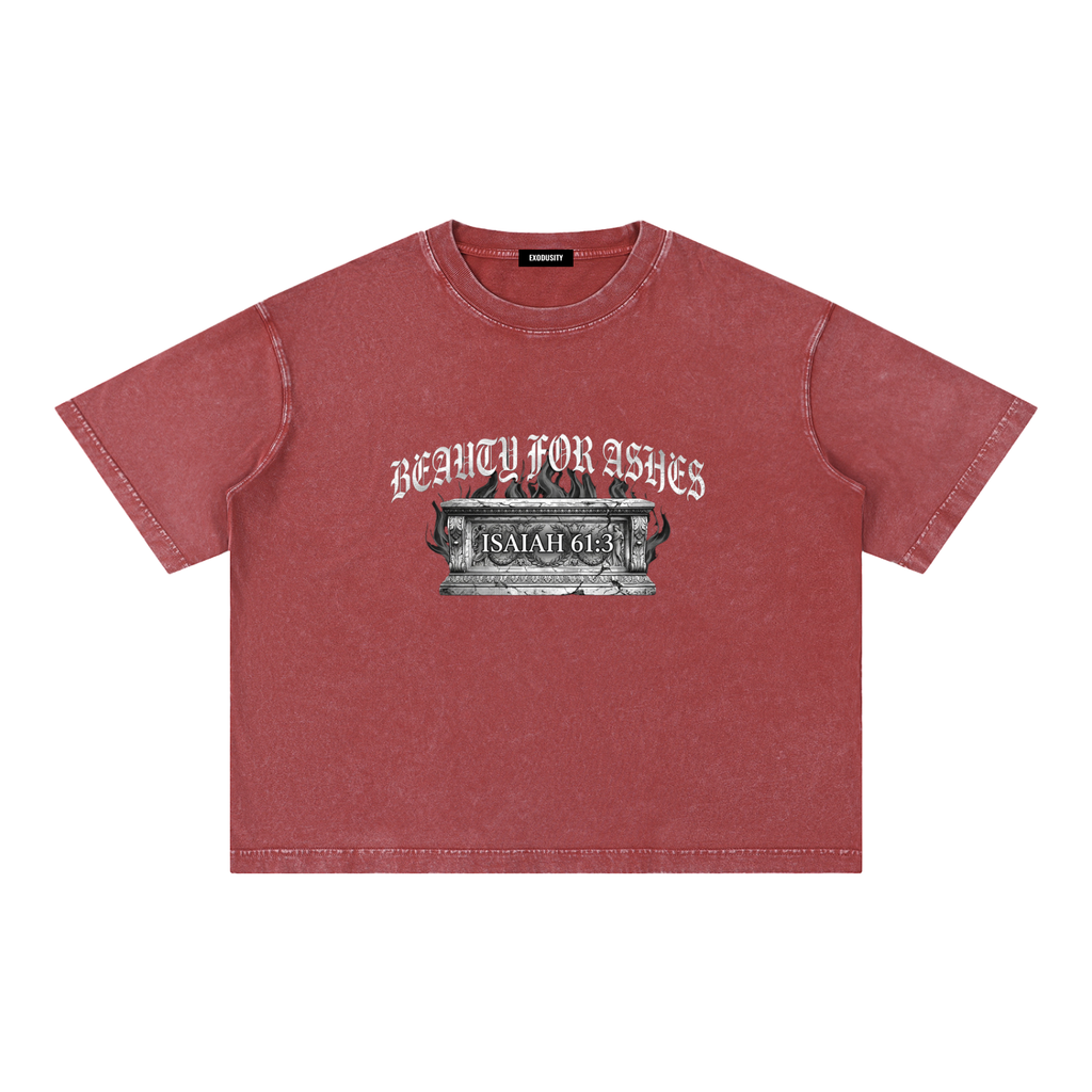Mineral Wash Boxy Cotton T-Shirt