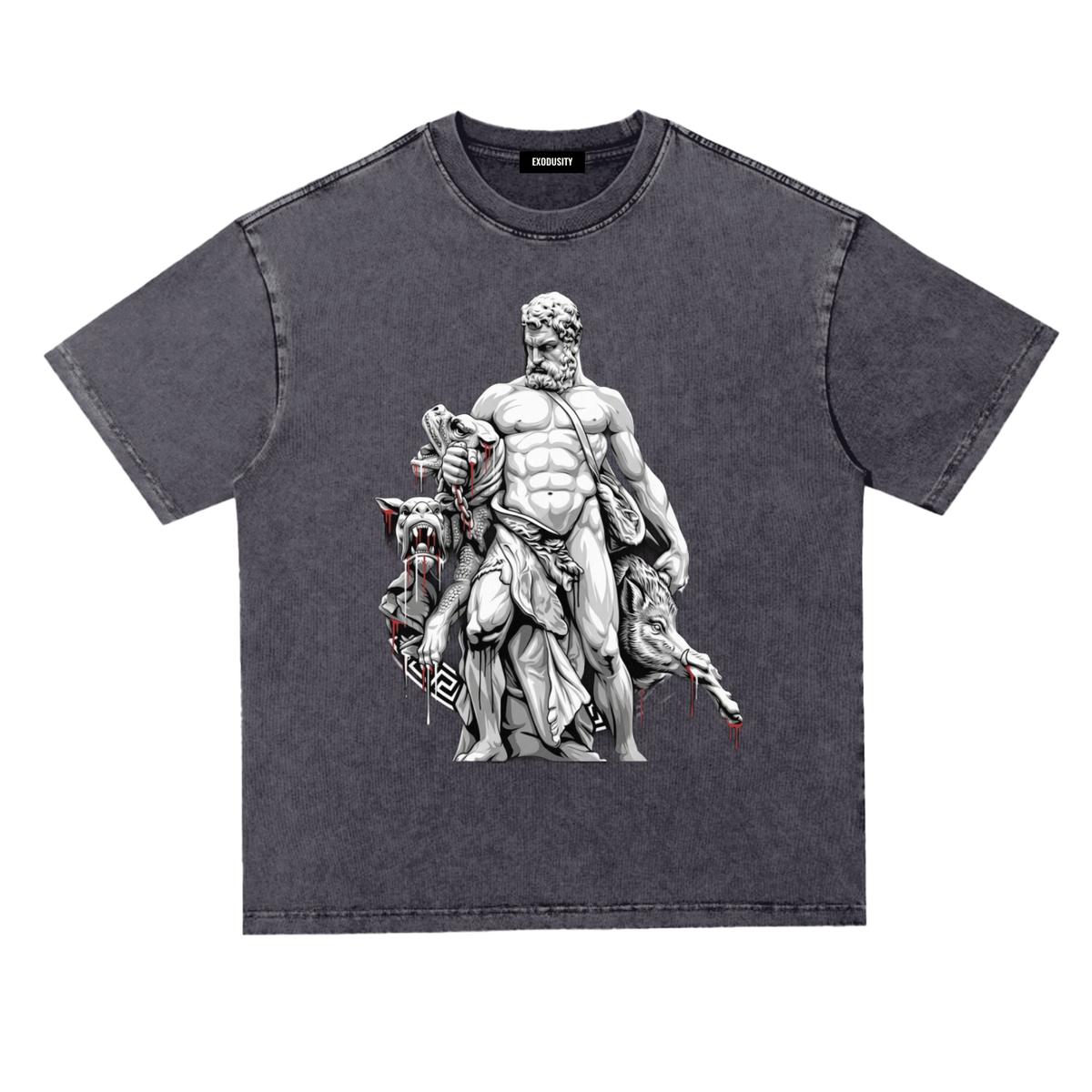 Snow Washed Heavyweight Oversize T-Shirt