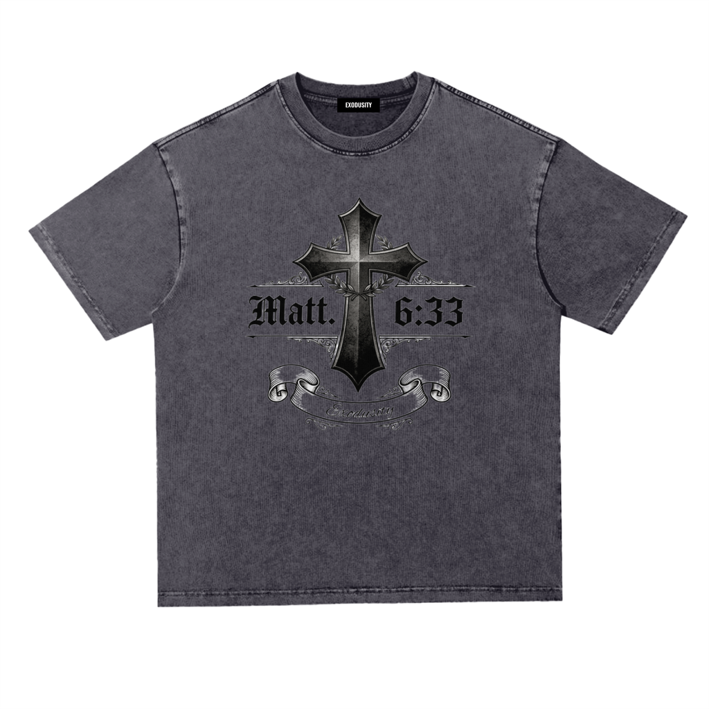 Snow Washed Heavyweight Oversize T-Shirt