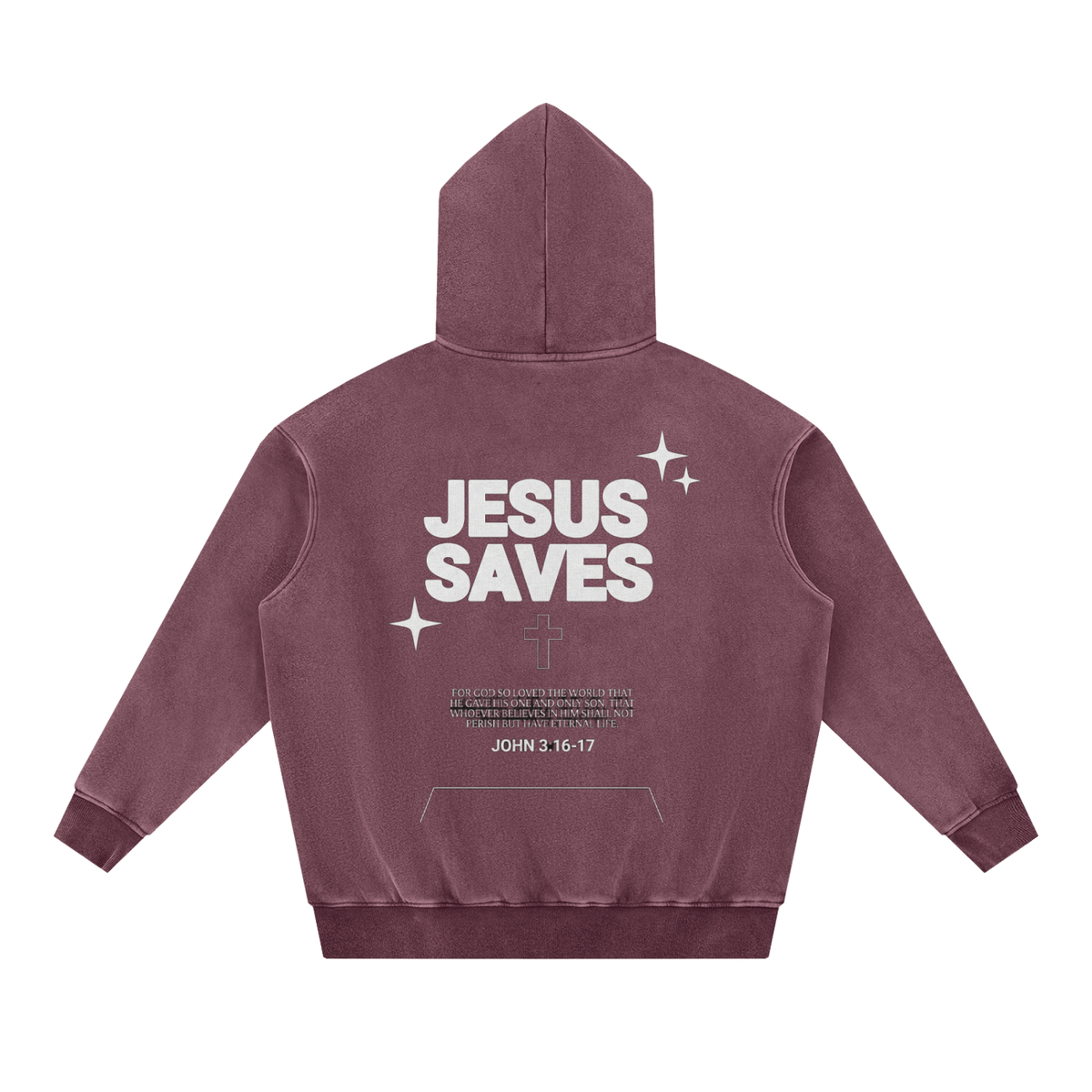 Snow Wash Fleece Oversize Hoodie