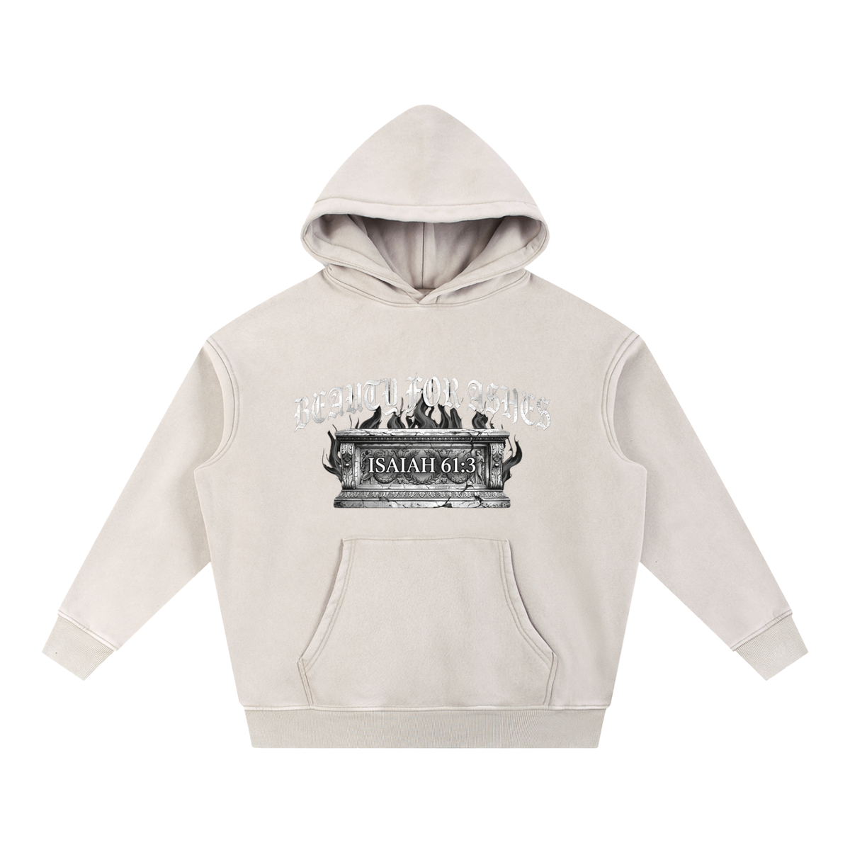 Snow Wash Fleece Oversize Hoodie