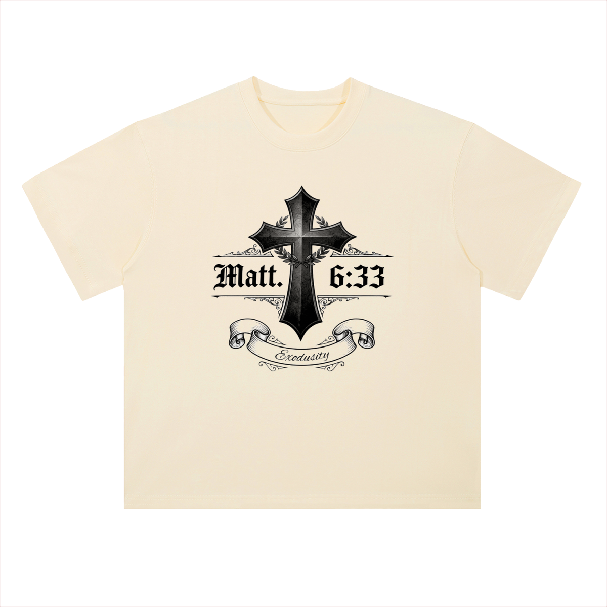 Heavyweight Drop Shoulder Cotton T-Shirt