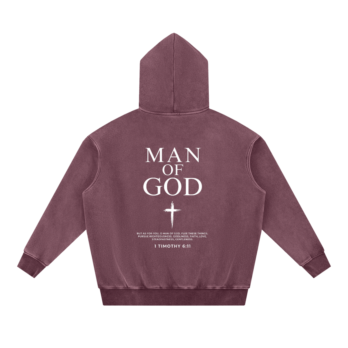 Snow Wash Fleece Oversize Hoodie