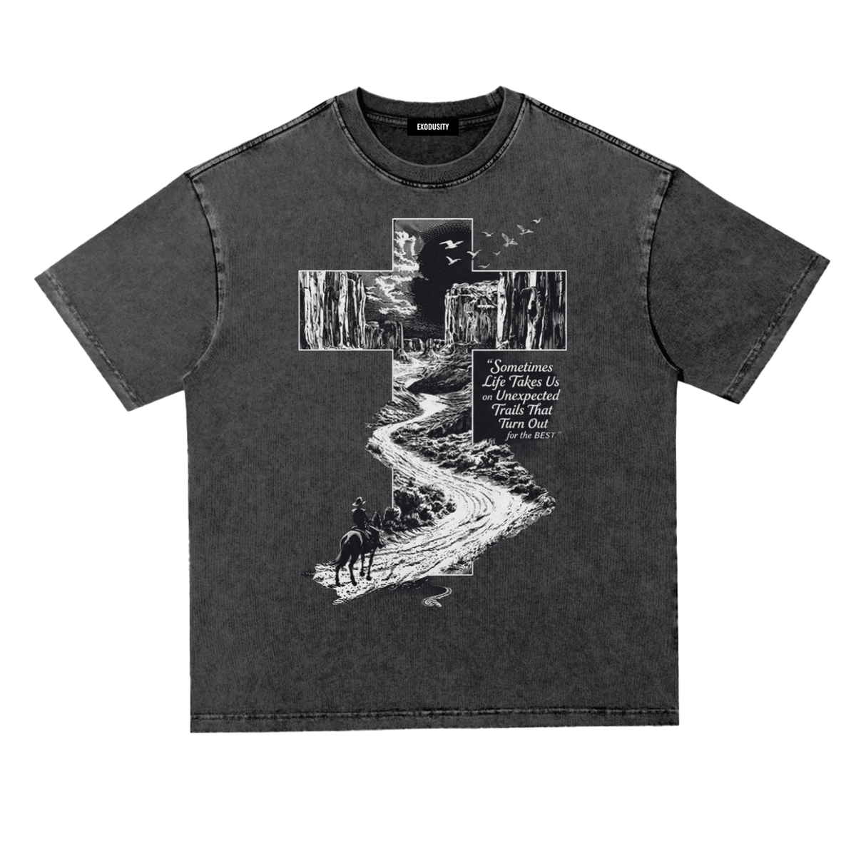 Snow Washed Heavyweight Oversize T-Shirt