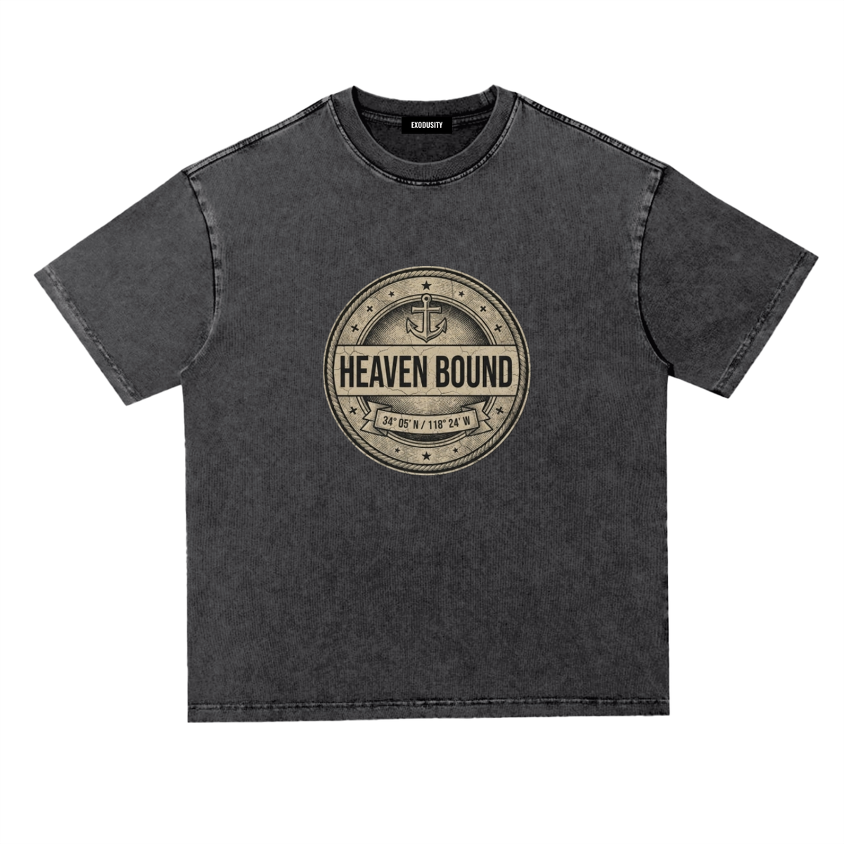 Snow Washed Heavyweight Oversize T-Shirt