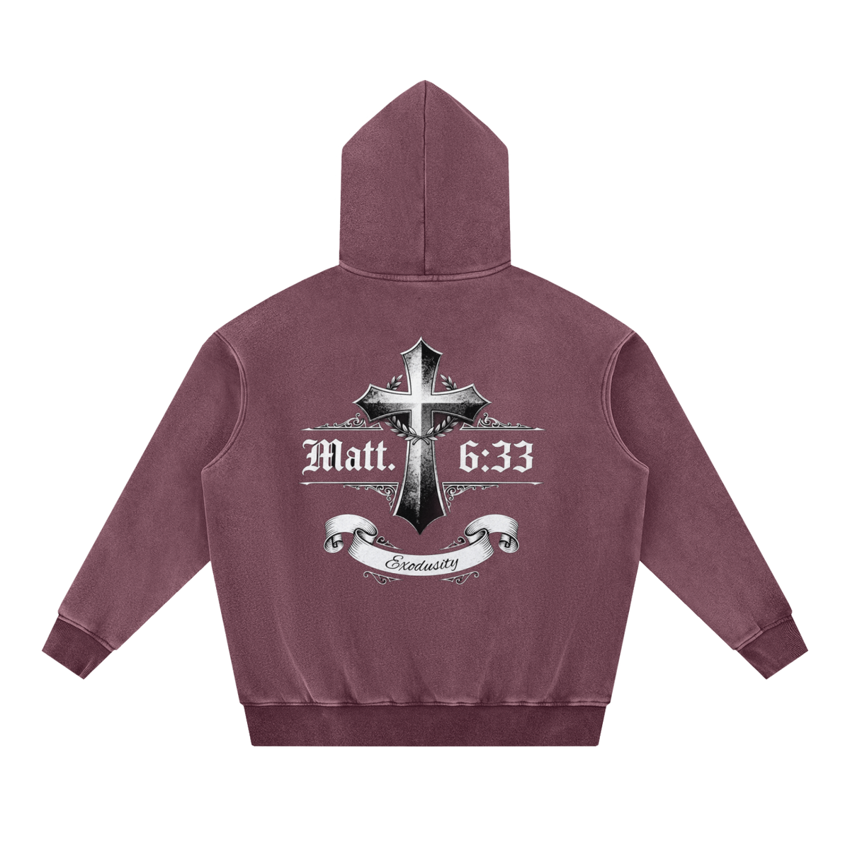 Snow Wash Fleece Oversize Hoodie