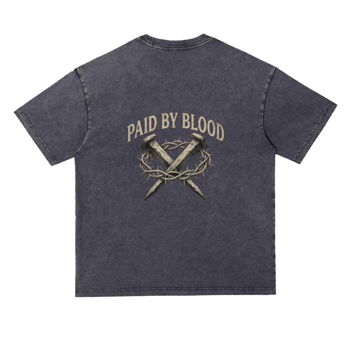 Snow Washed Heavyweight Oversize T-Shirt