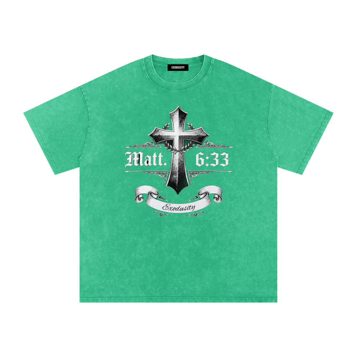 Snow Washed Oversized Cotton T-Shirt