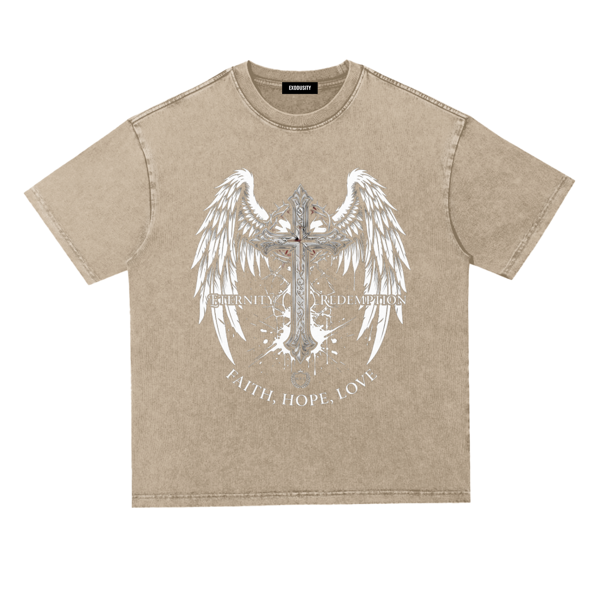 Snow Washed Heavyweight Oversize T-Shirt
