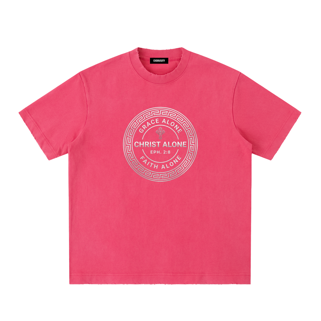 Heavyweight Vintage Washed Frayed T-Shirt