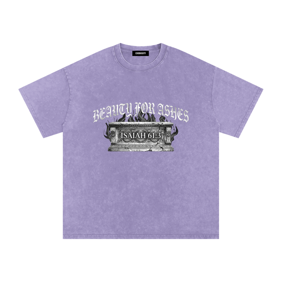 Snow Washed Oversized Cotton T-Shirt