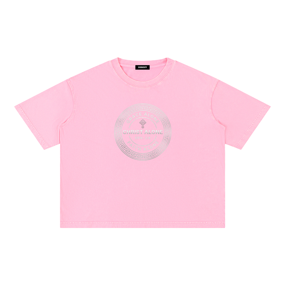 Mineral Wash Boxy Cotton T-Shirt