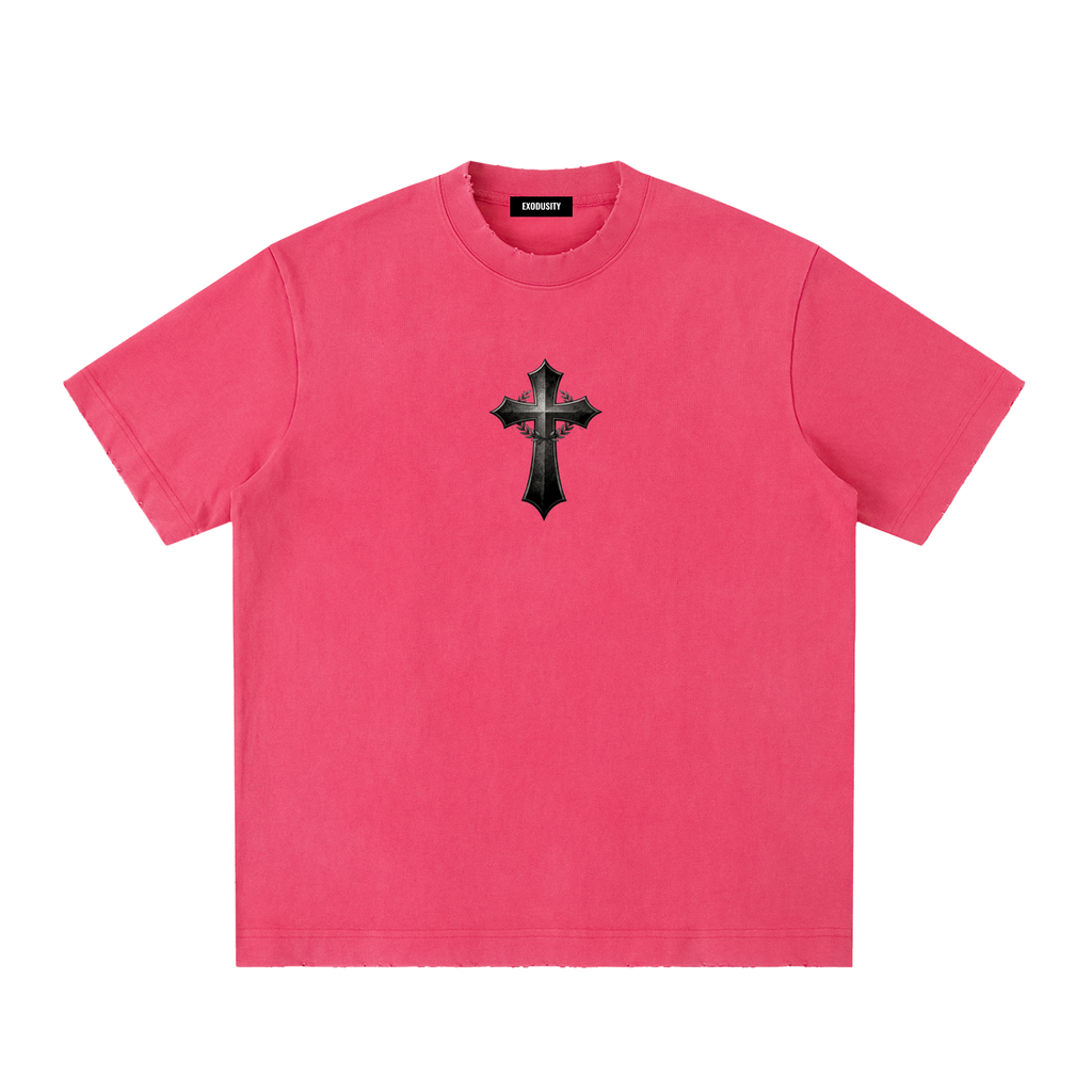 Heavyweight Vintage Washed Frayed T-Shirt