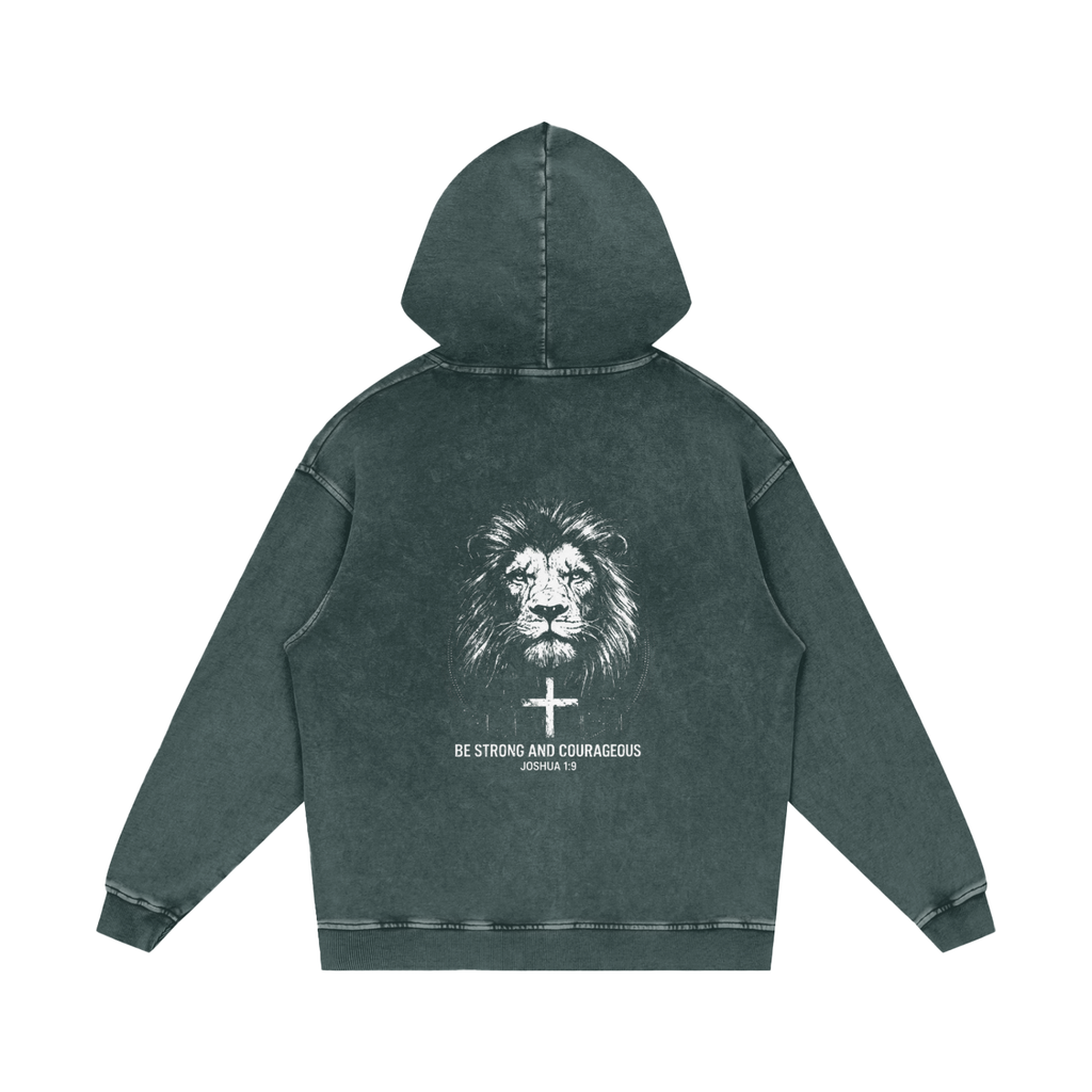 Snow Washed Loose Cotton Hoodie