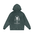 Snow Washed Loose Cotton Hoodie
