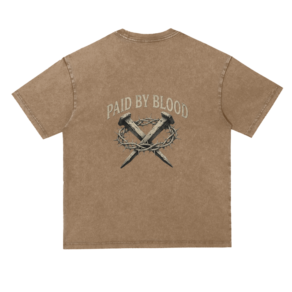 Snow Washed Heavyweight Oversize T-Shirt