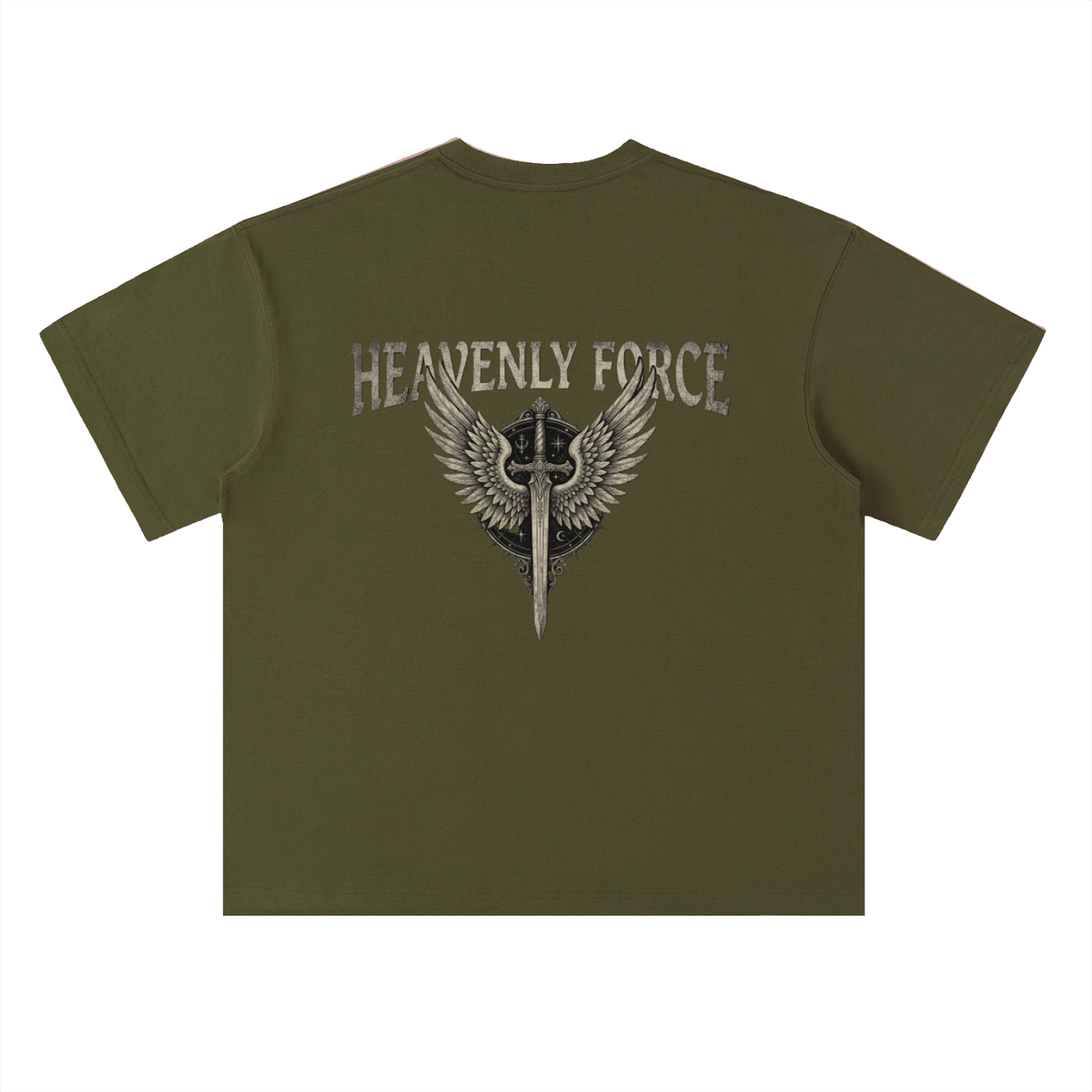 Heavyweight Drop Shoulder Cotton T-Shirt