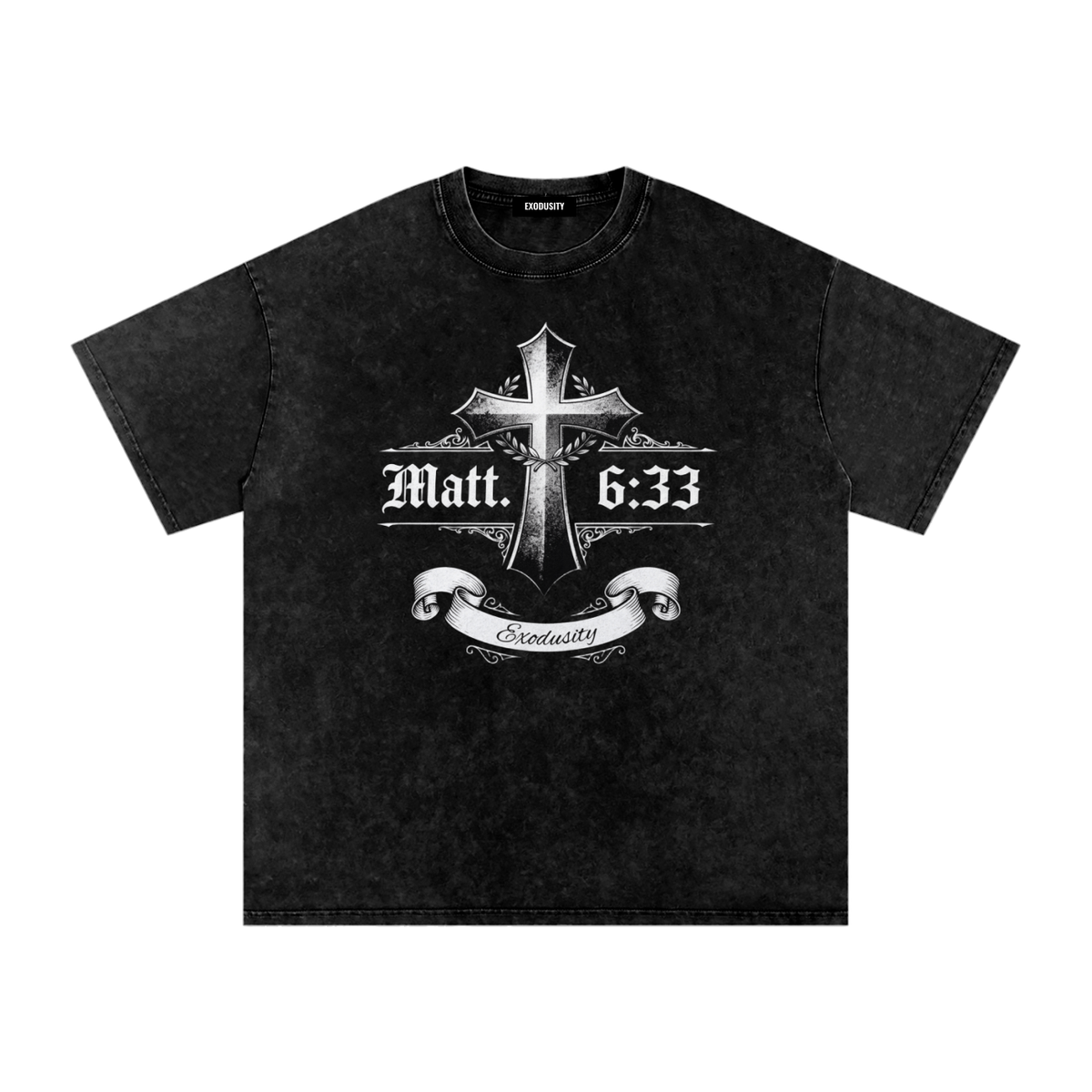 Snow Washed Oversized Cotton T-Shirt