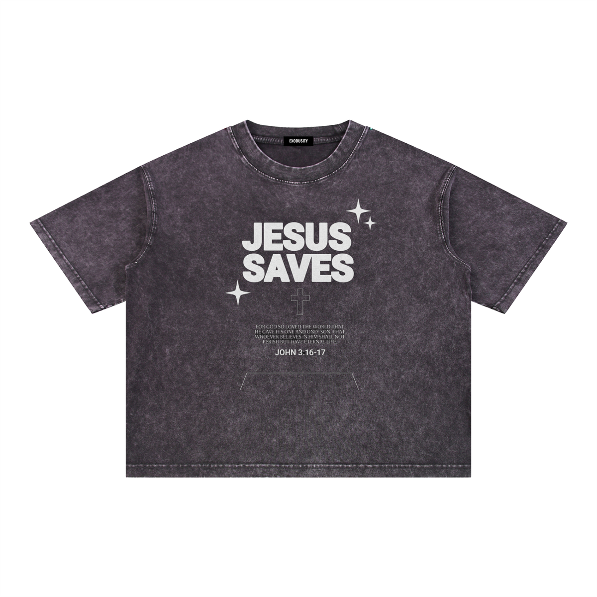 Mineral Wash Boxy Cotton T-Shirt