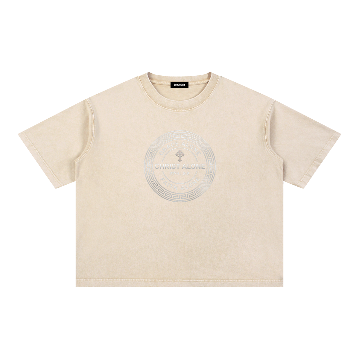 Mineral Wash Boxy Cotton T-Shirt