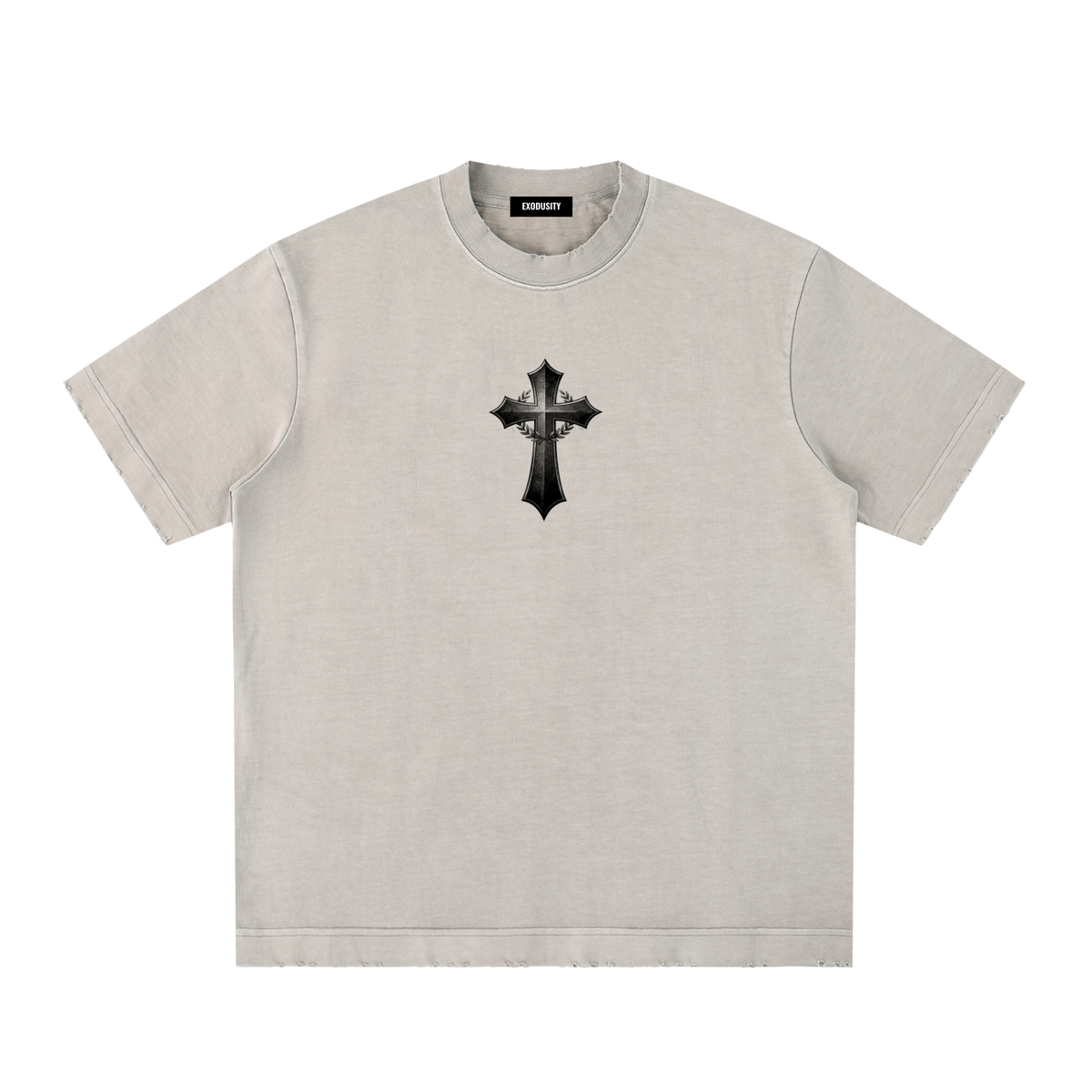 Heavyweight Vintage Washed Frayed T-Shirt