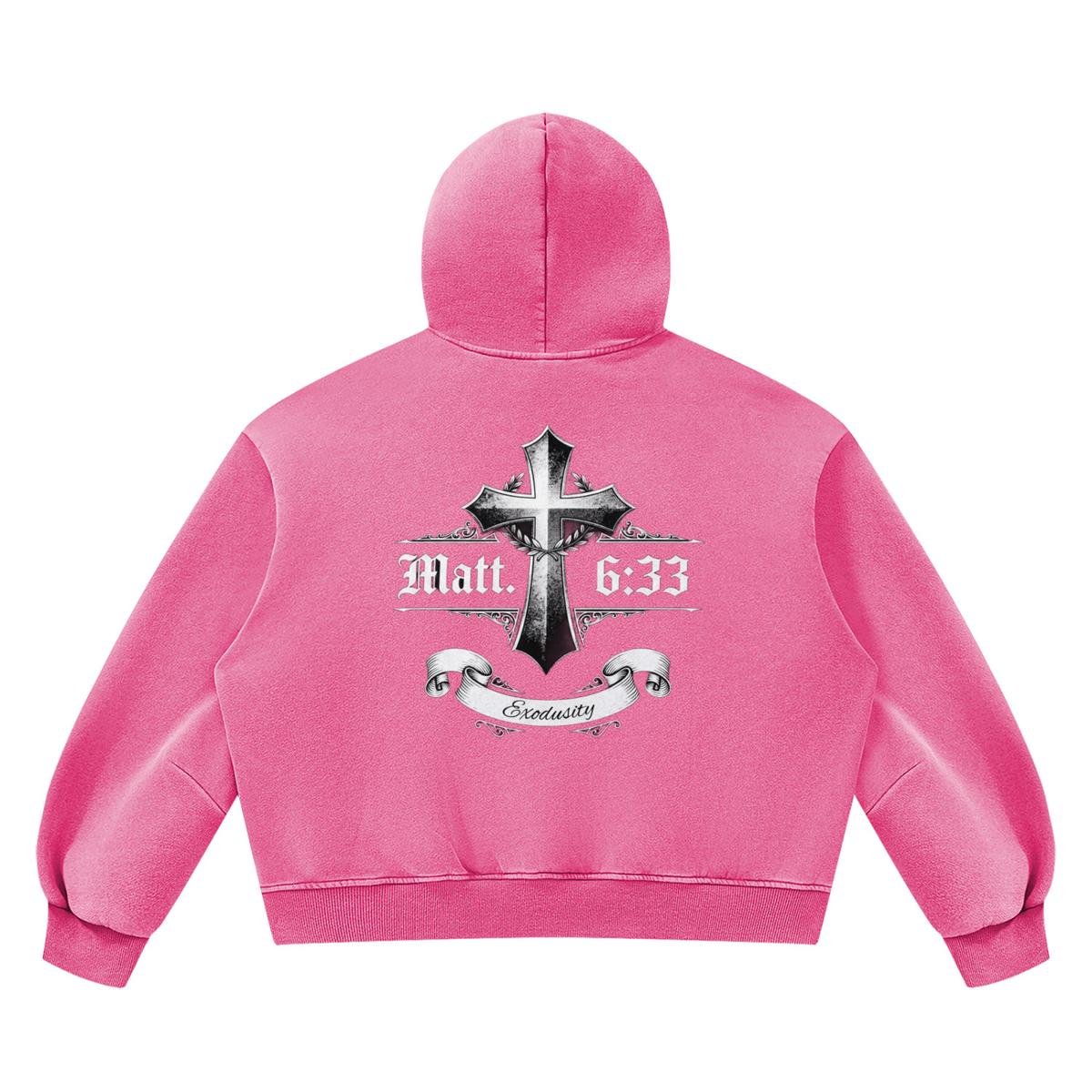 Unisex Vintage Wash Boxy Fleece Hoodie