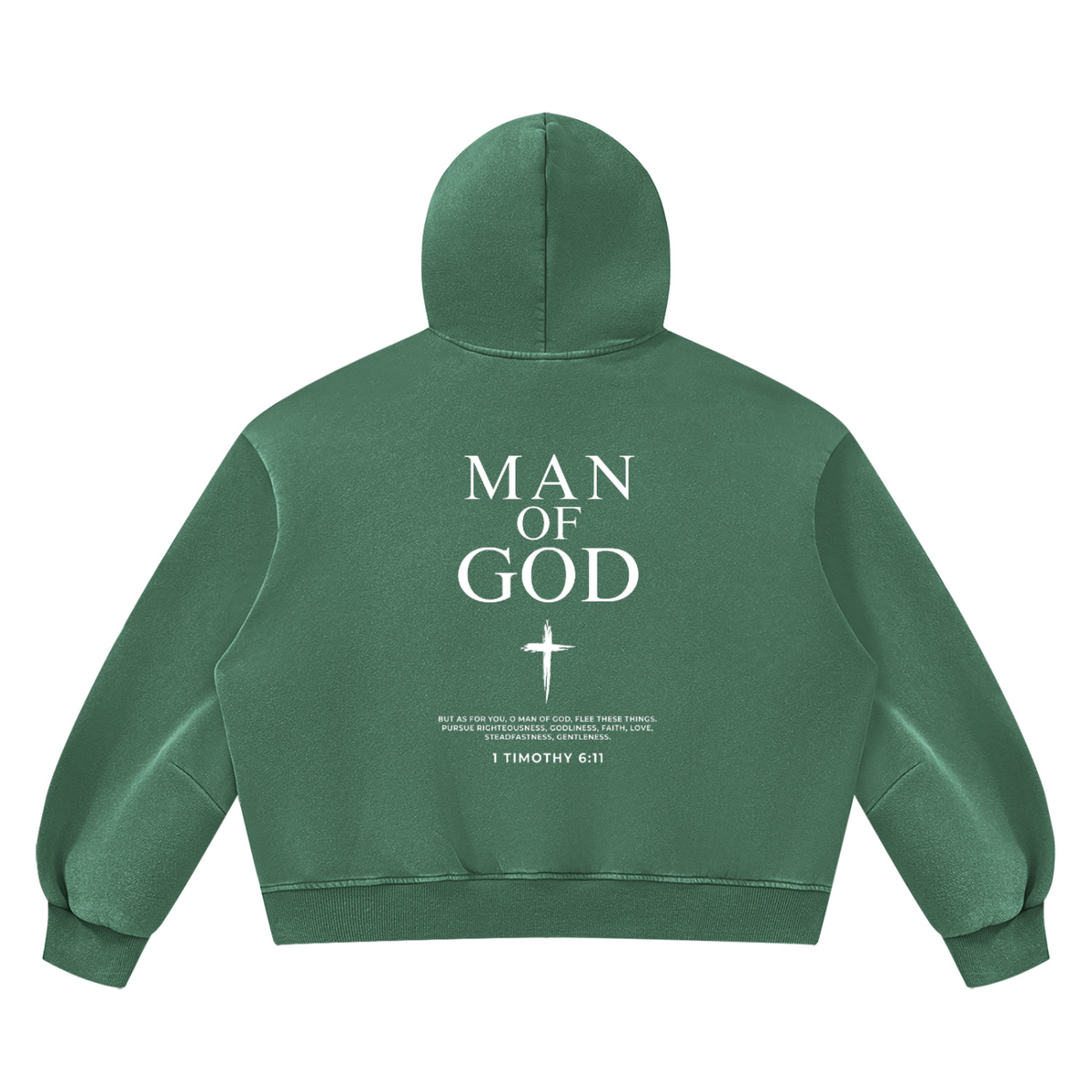 Unisex Vintage Wash Boxy Fleece Hoodie